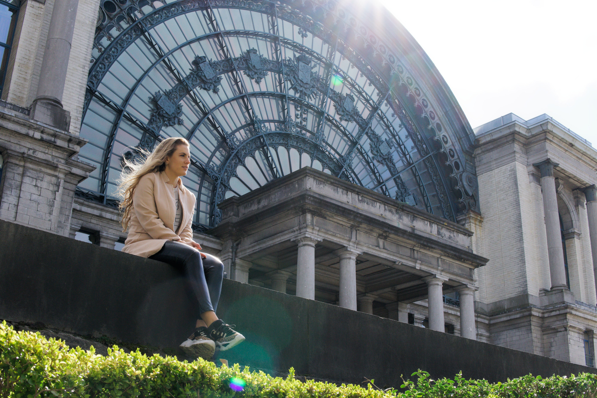 Sarah au Parc du Cinquantenaire